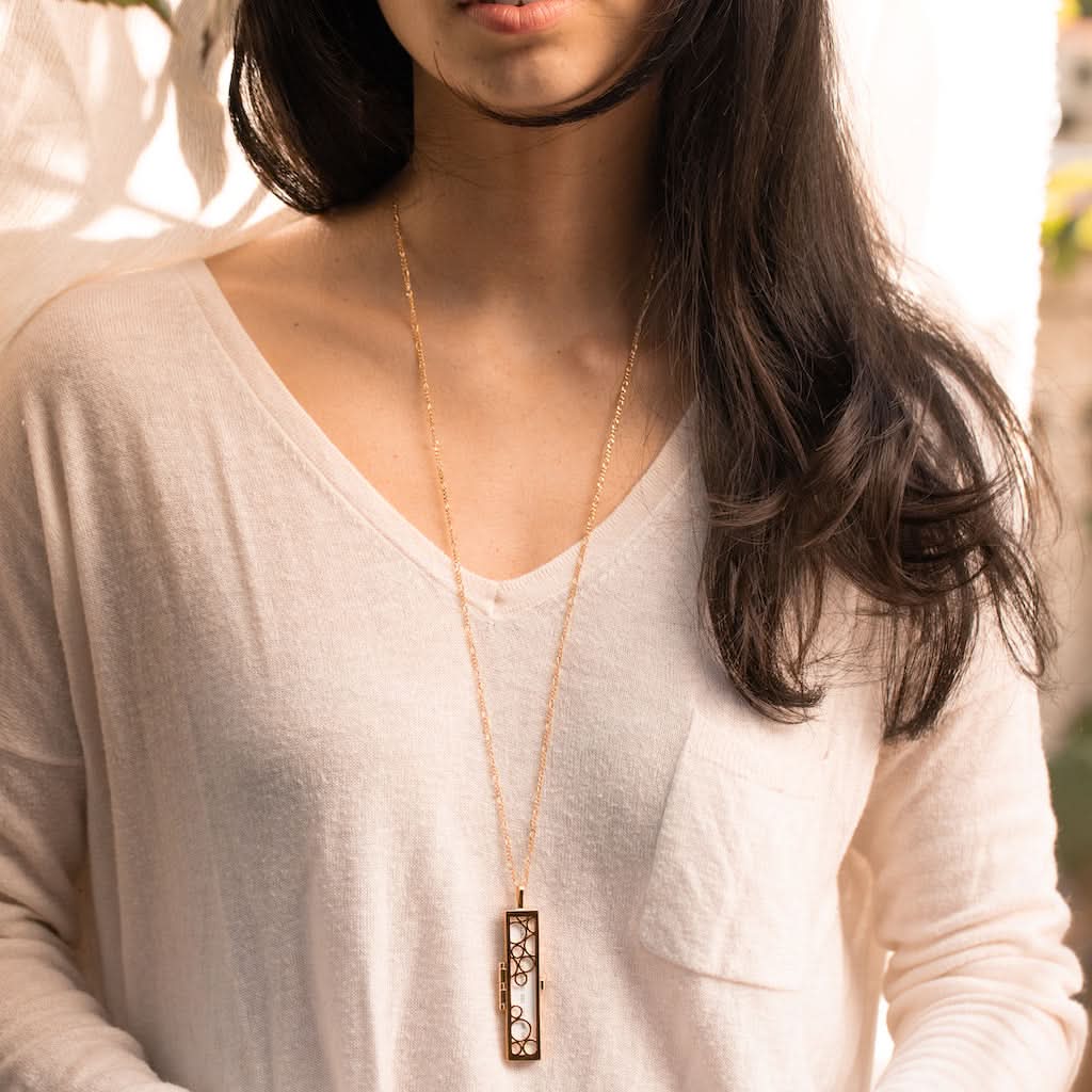 Cascading Circles Fortune Locket ONNEA Jewelry