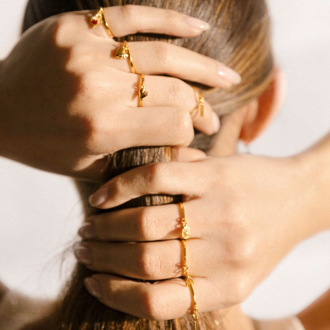 Jeweled Heart Charm Ring ONNEA Jewelry