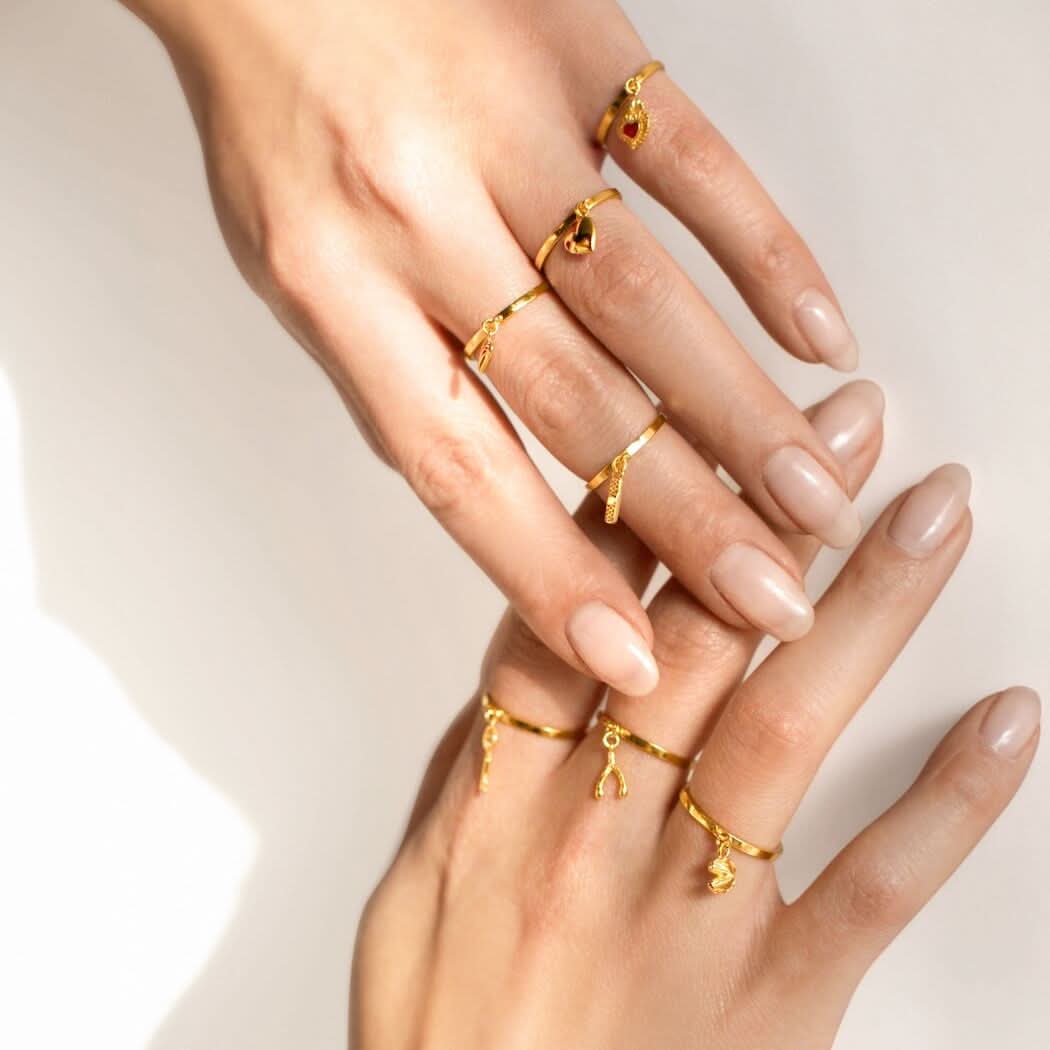 Jeweled Heart Charm Ring ONNEA Jewelry