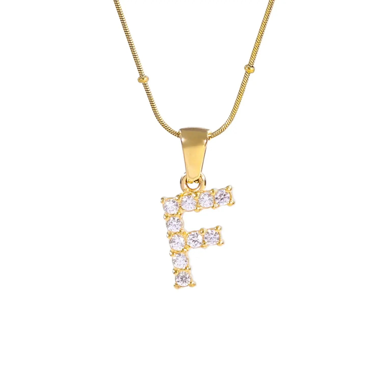Diamond - Embellished Initial Necklaces ONNEA Jewelry