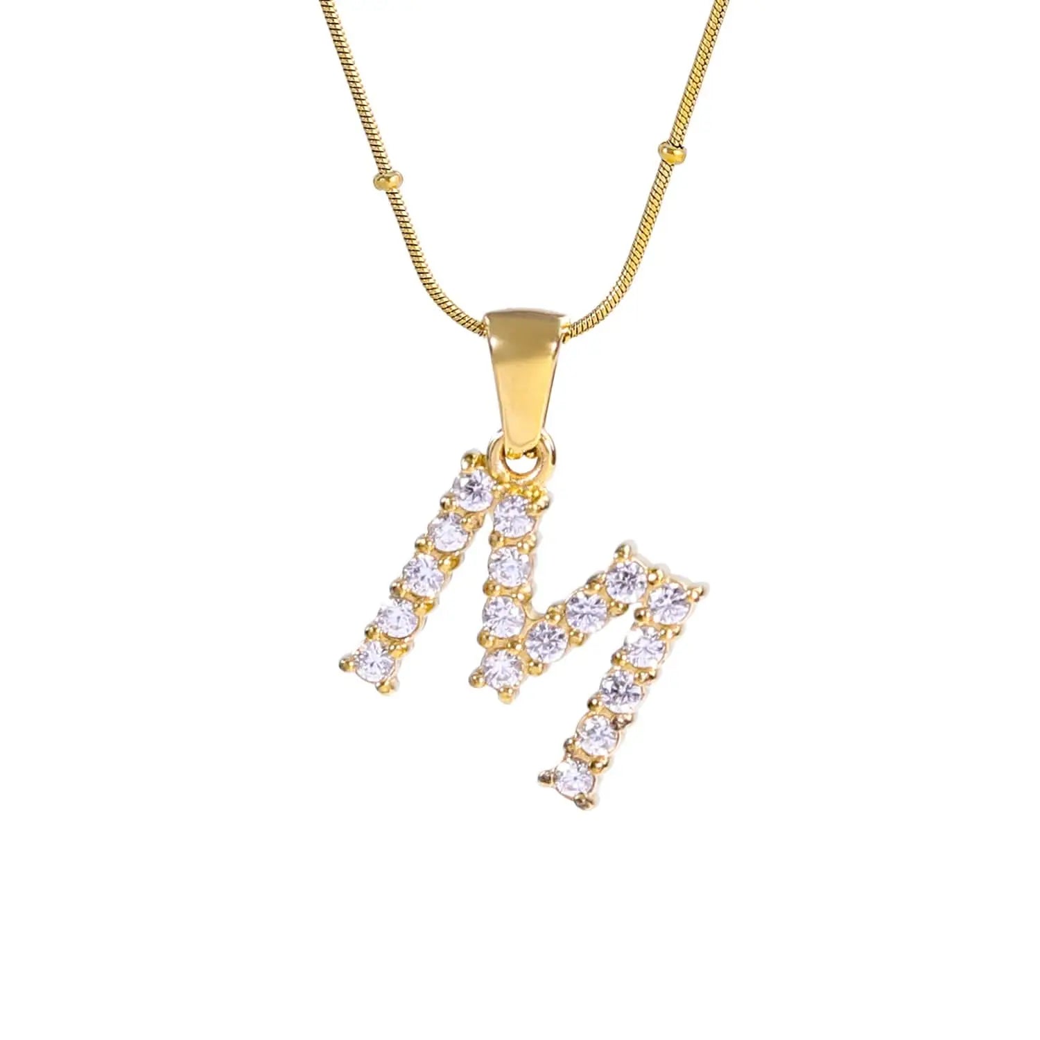 Diamond - Embellished Initial Necklaces ONNEA Jewelry