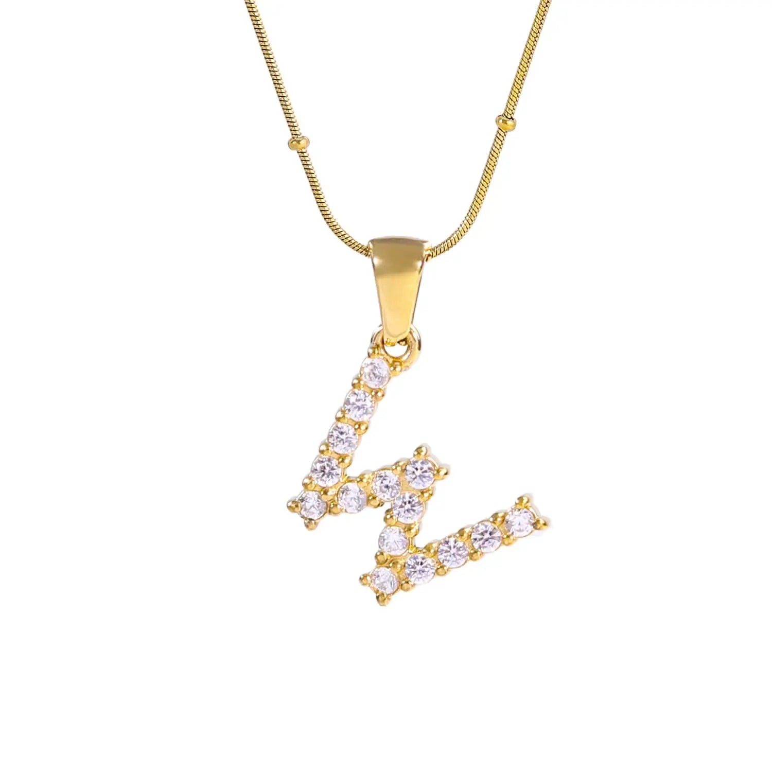 Diamond - Embellished Initial Necklaces ONNEA Jewelry
