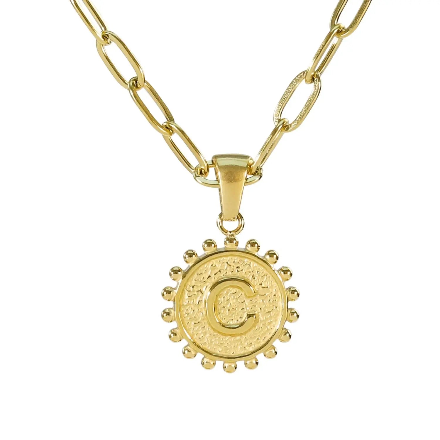 Golden Letter Necklaces with Ornate Pendants: Bold and Stylish ONNEA Jewelry
