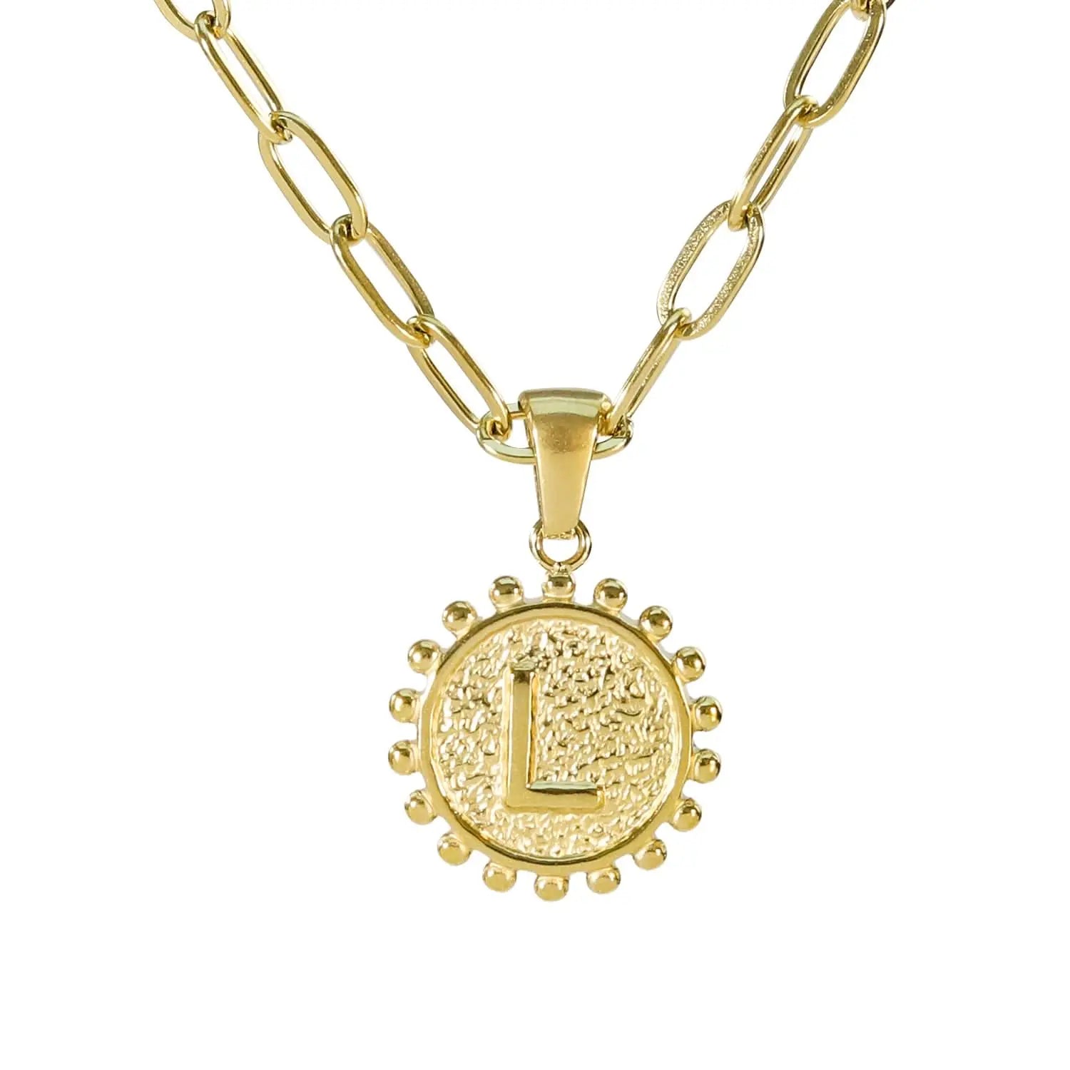 Golden Letter Necklaces with Ornate Pendants: Bold and Stylish ONNEA Jewelry