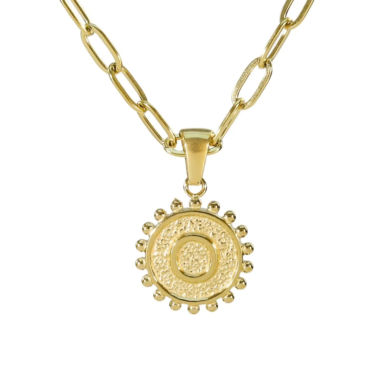 Golden Letter Necklaces with Ornate Pendants: Bold and Stylish ONNEA Jewelry