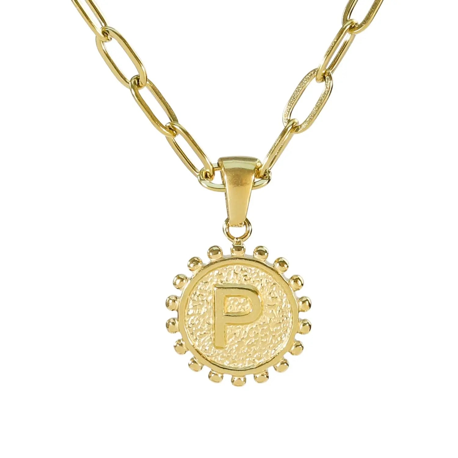 Golden Letter Necklaces with Ornate Pendants: Bold and Stylish ONNEA Jewelry