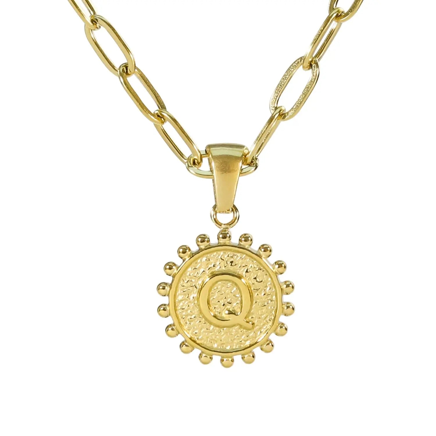 Golden Letter Necklaces with Ornate Pendants: Bold and Stylish ONNEA Jewelry