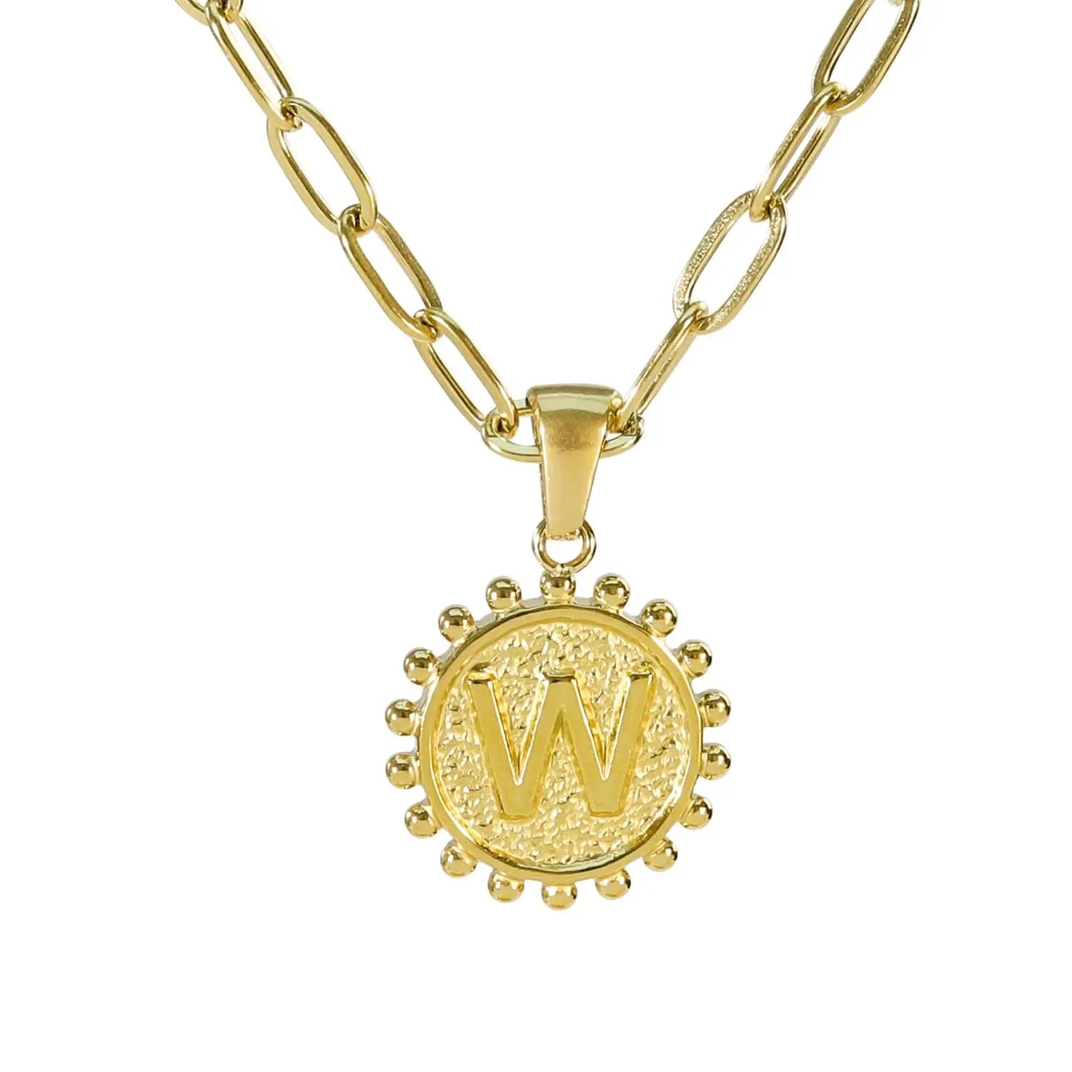 Golden Letter Necklaces with Ornate Pendants: Bold and Stylish ONNEA Jewelry