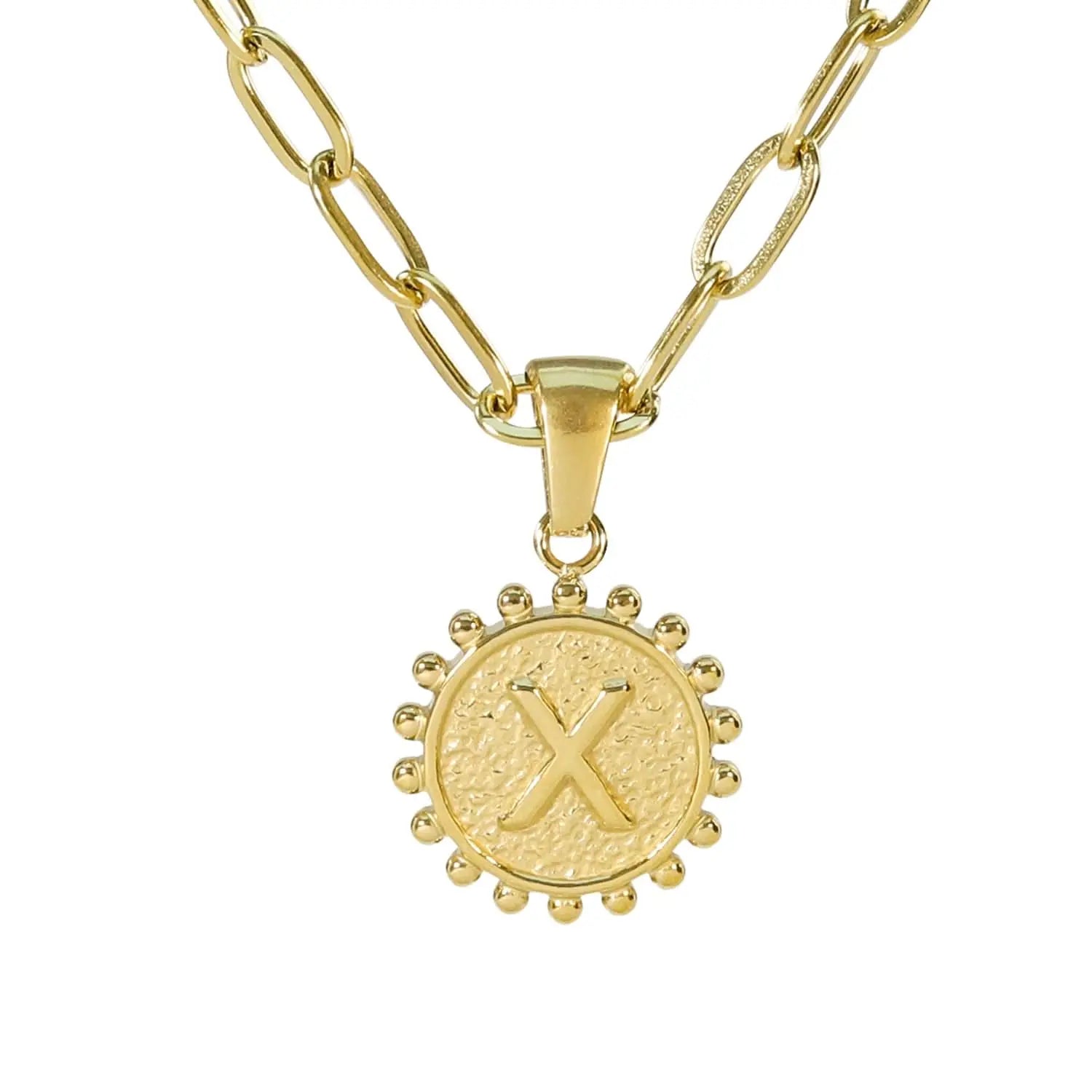 Golden Letter Necklaces with Ornate Pendants: Bold and Stylish ONNEA Jewelry