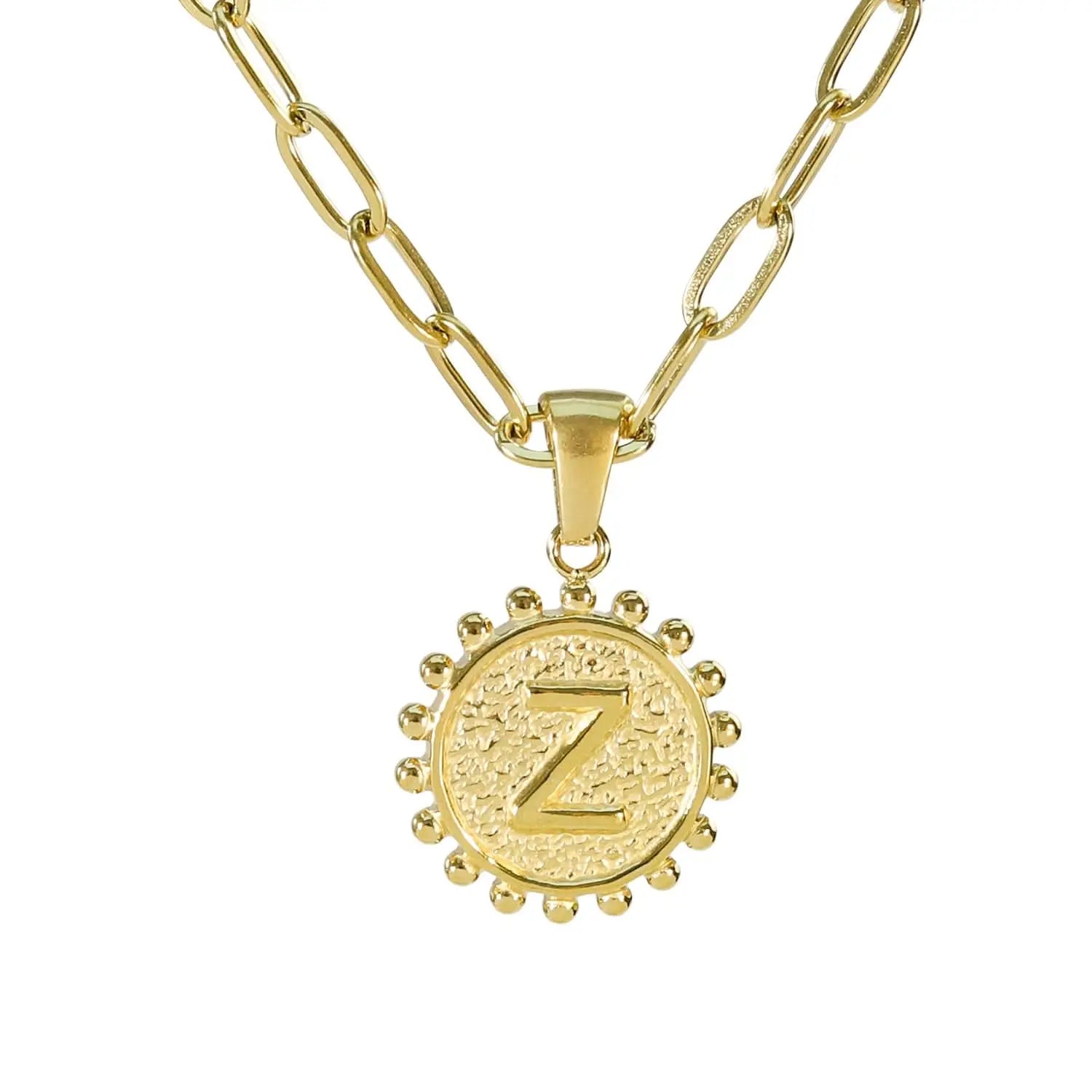 Golden Letter Necklaces with Ornate Pendants: Bold and Stylish ONNEA Jewelry