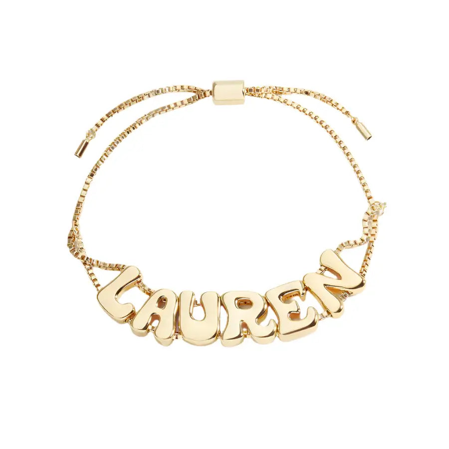 View details for Groovy Adjustable Chain Name Bracelet Groovy Adjustable Chain Name Bracelet