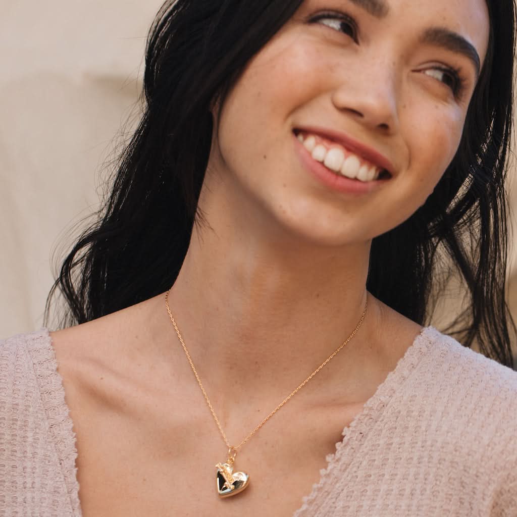 Heart + Arrow Locket ONNEA Jewelry