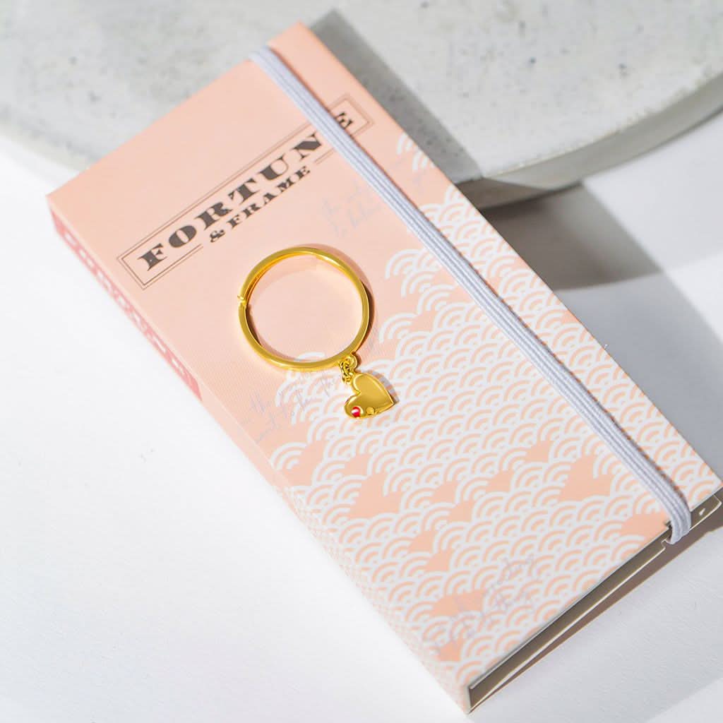 Jeweled Heart Charm Ring ONNEA Jewelry