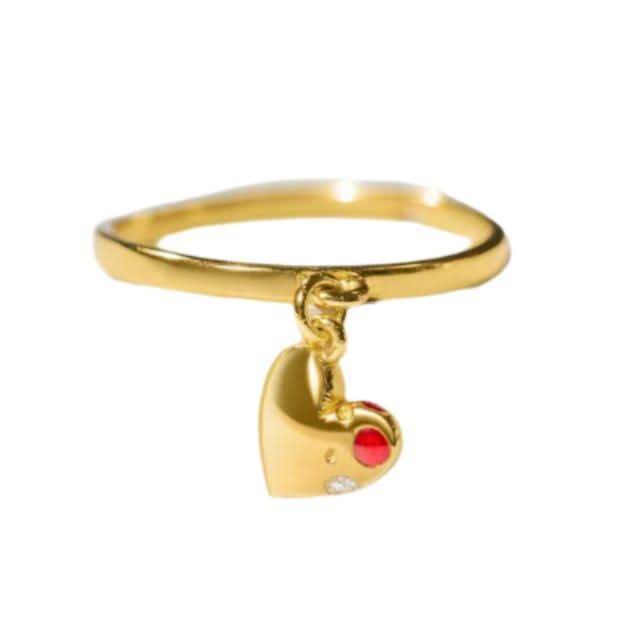 Jeweled Heart Charm Ring ONNEA Jewelry