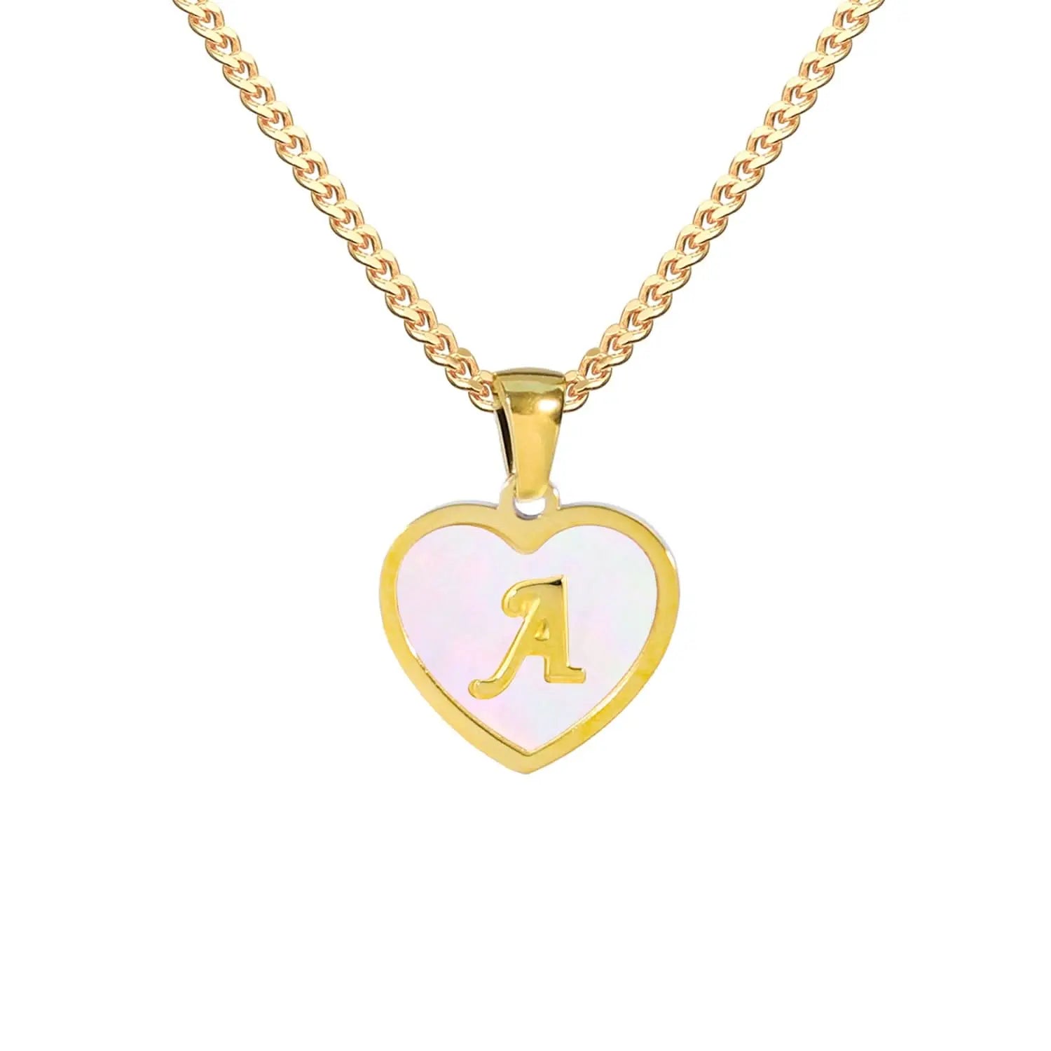Heart - shaped Initial Necklaces ONNEA Jewelry