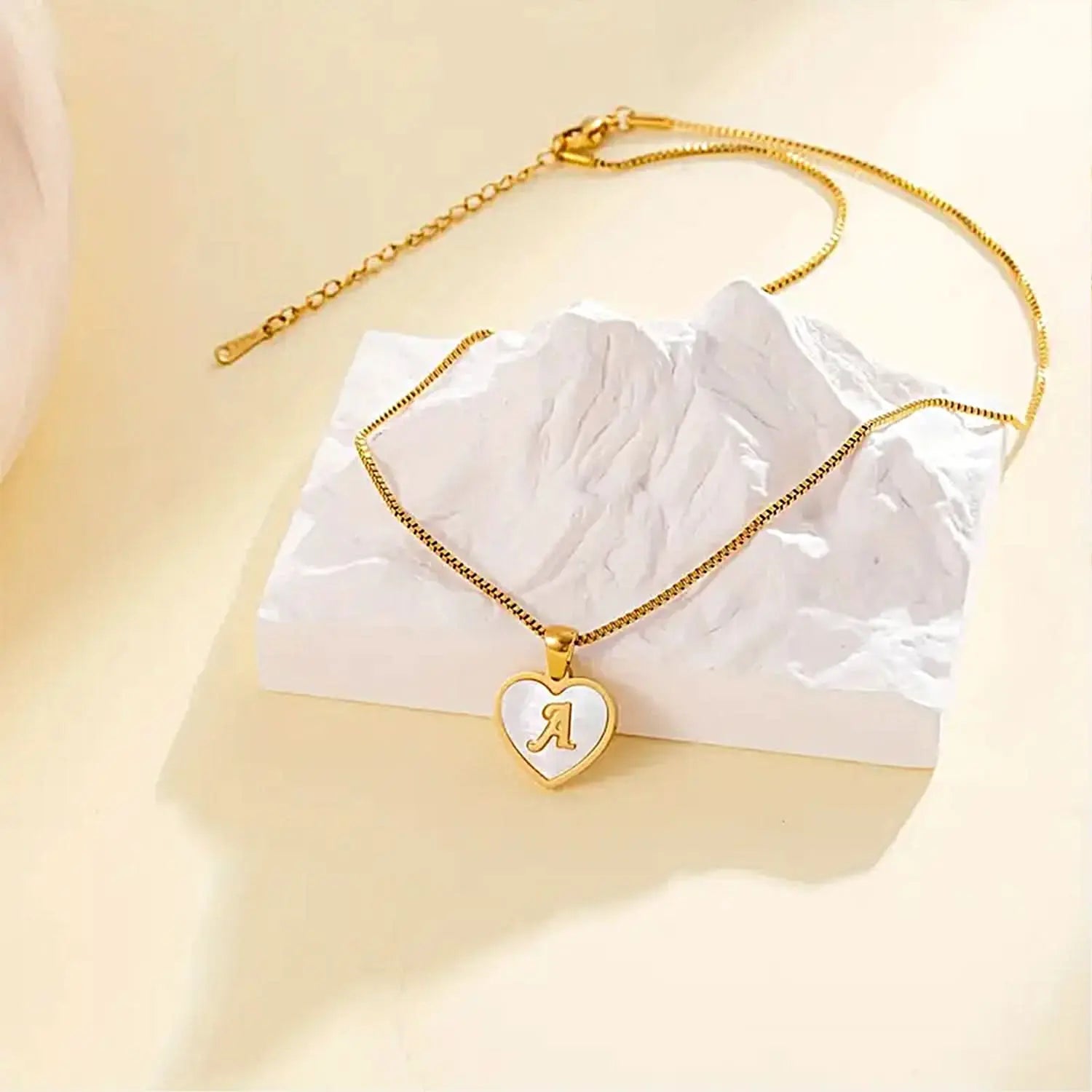 Heart - shaped Initial Necklaces ONNEA Jewelry