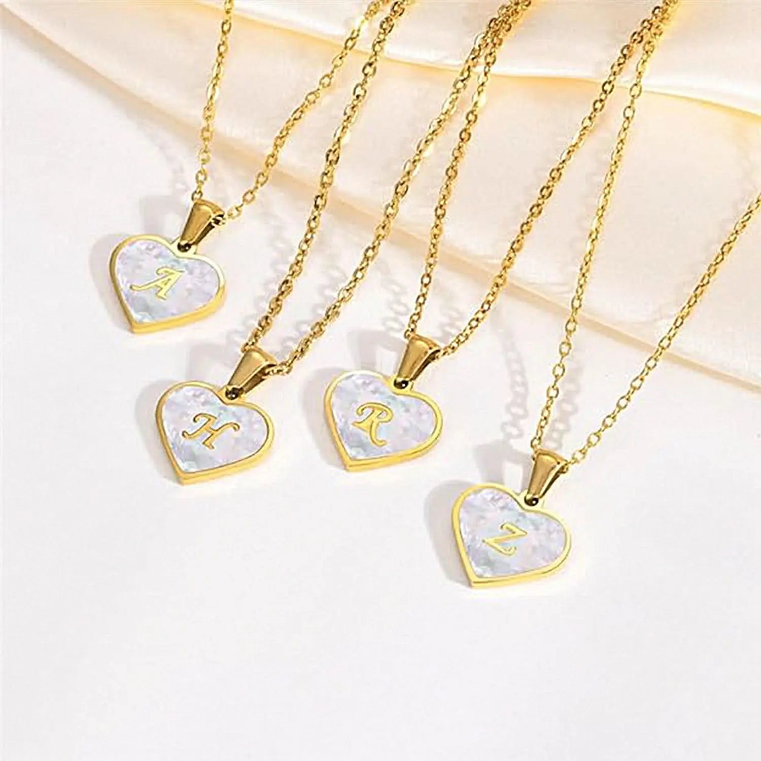 Heart - shaped Initial Necklaces ONNEA Jewelry