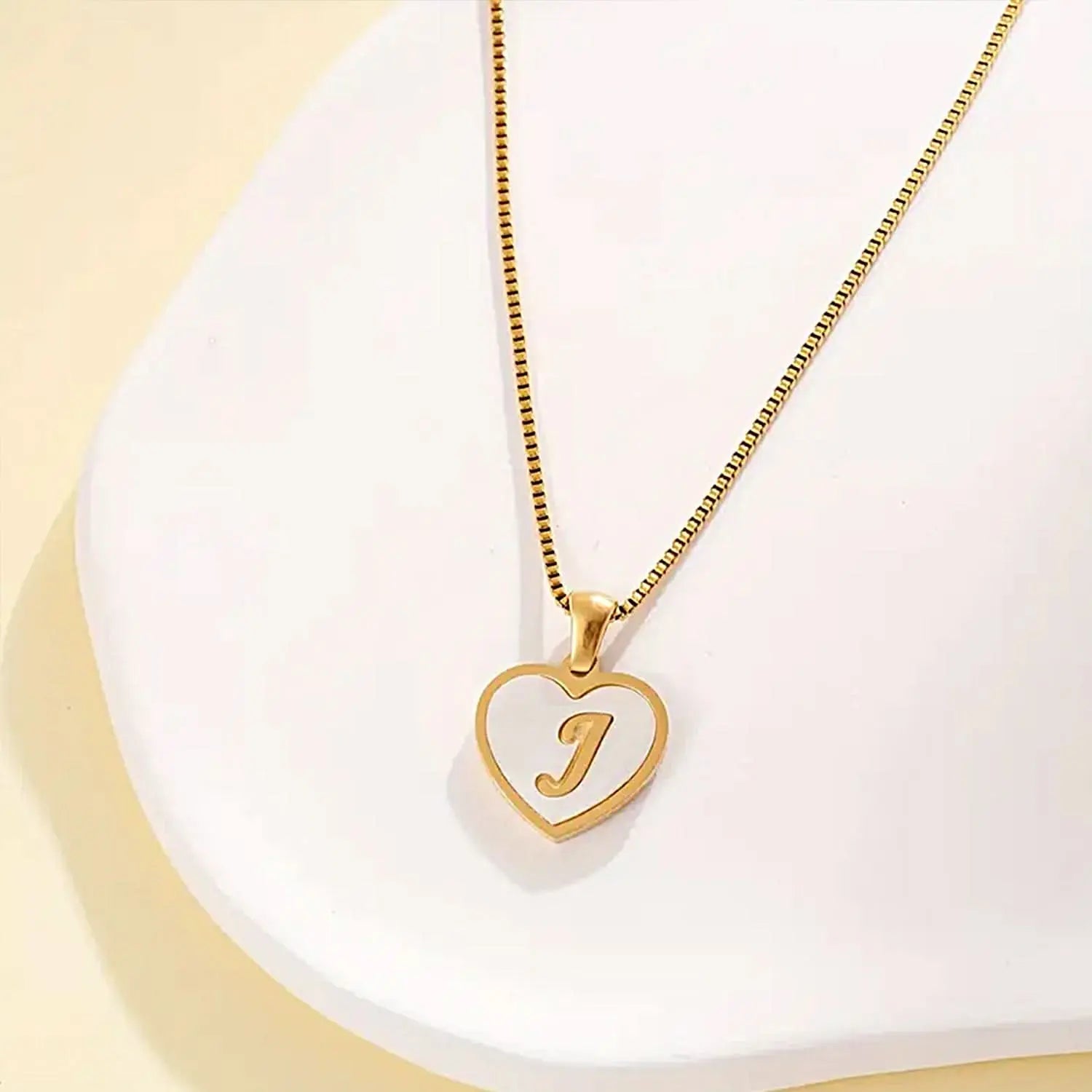 Heart - shaped Initial Necklaces ONNEA Jewelry