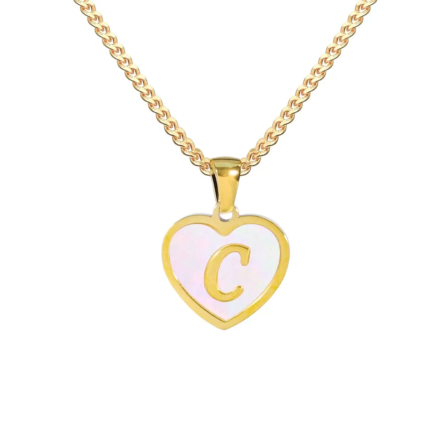Heart - shaped Initial Necklaces ONNEA Jewelry