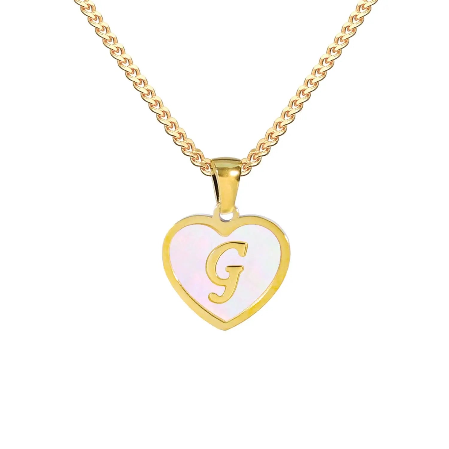 Heart - shaped Initial Necklaces ONNEA Jewelry