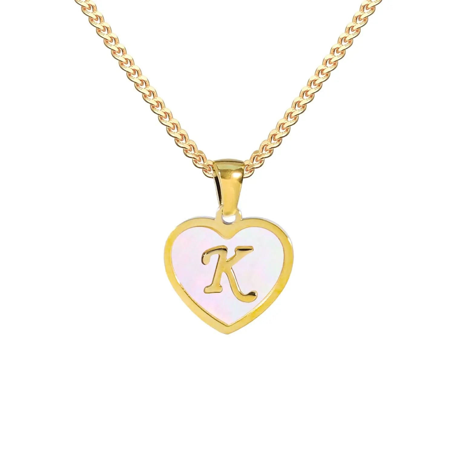 Heart - shaped Initial Necklaces ONNEA Jewelry