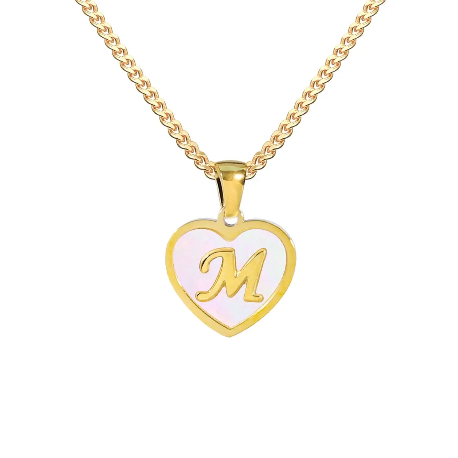 Heart - shaped Initial Necklaces ONNEA Jewelry