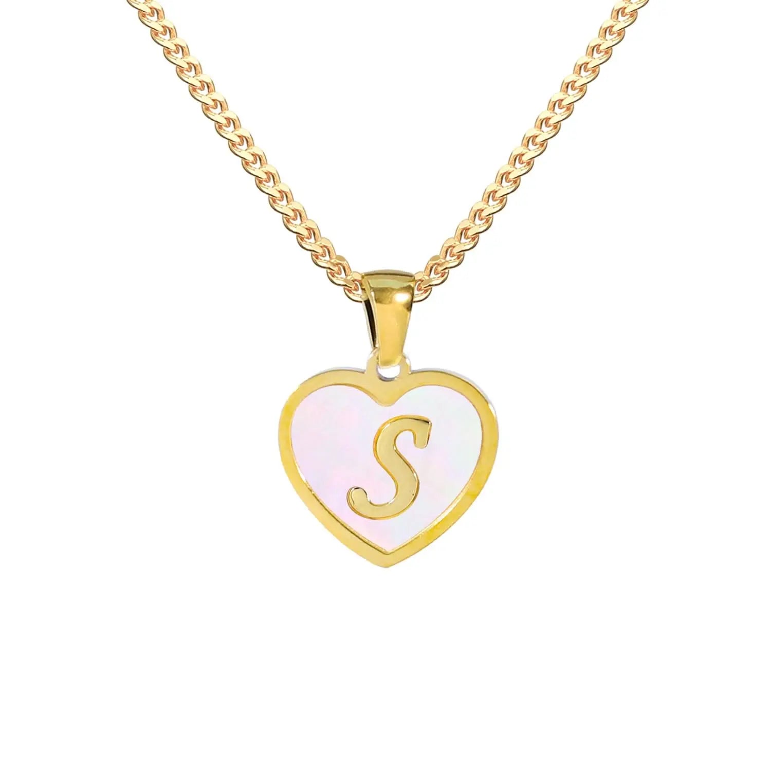 Heart - shaped Initial Necklaces ONNEA Jewelry