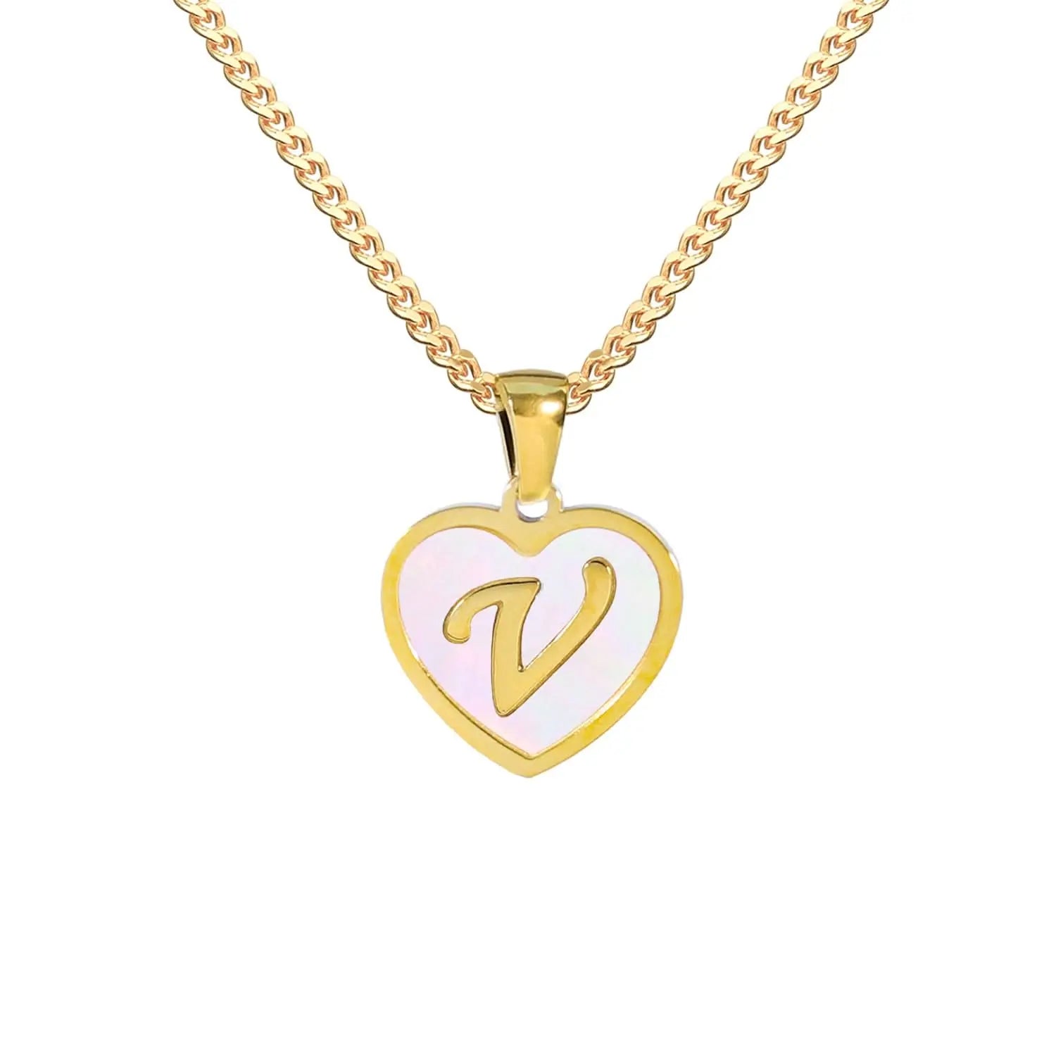 Heart - shaped Initial Necklaces ONNEA Jewelry
