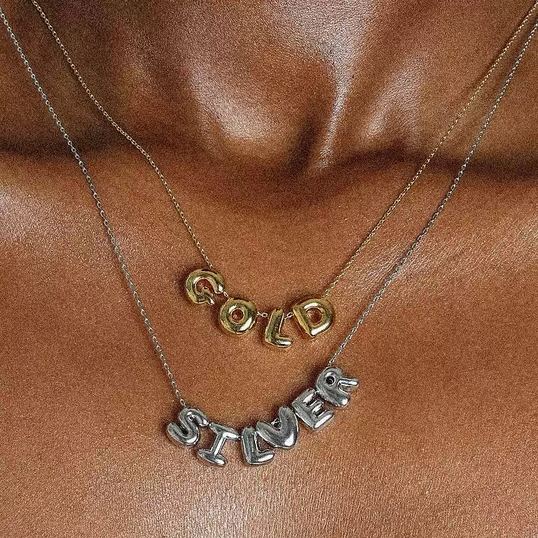 Bubble Name Necklace