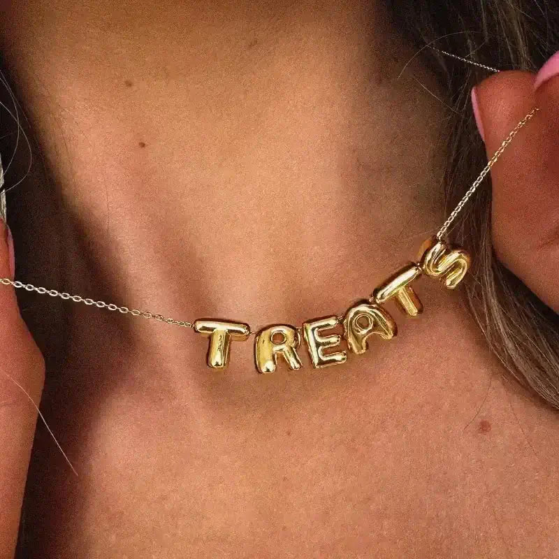 Bubble Name Necklace