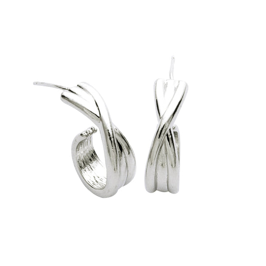 Artisian french silver earrings