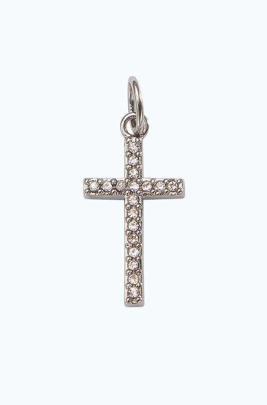 Pave Cross Necklace Charm