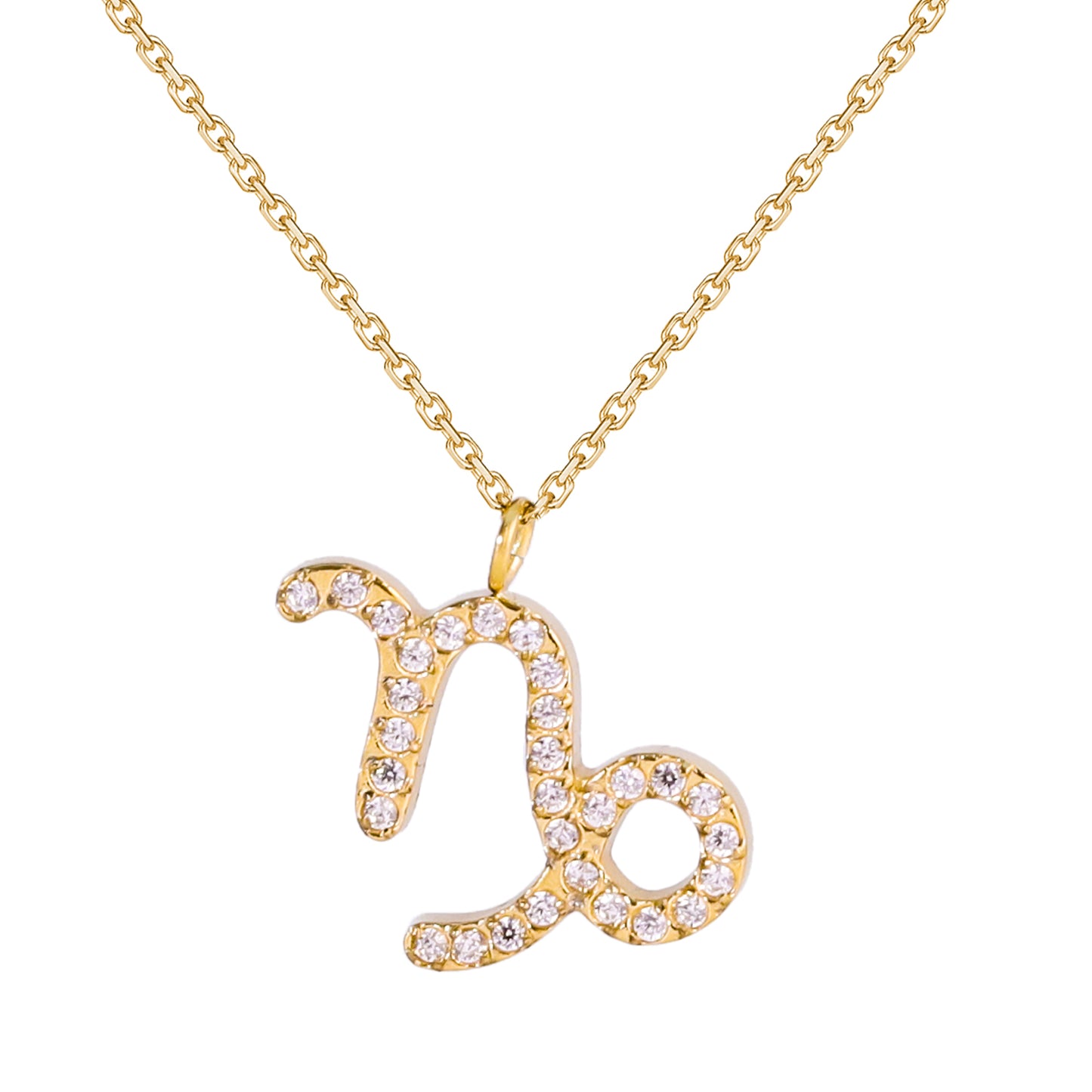 Golden Zodiac Necklaces with Diamond - Embellished Symbols: A Celestial Charm