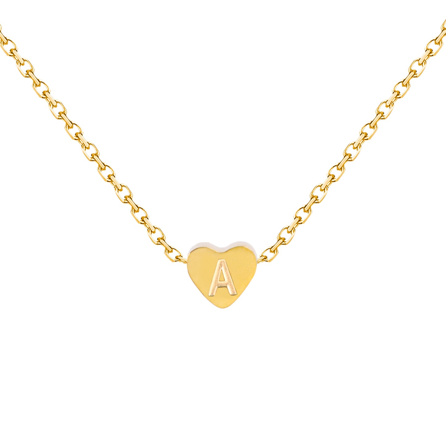 Heart - Shaped Initial Necklaces