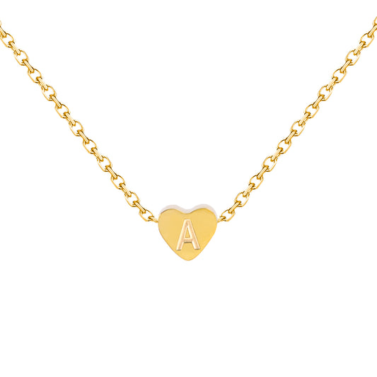 Heart - Shaped Initial Necklaces