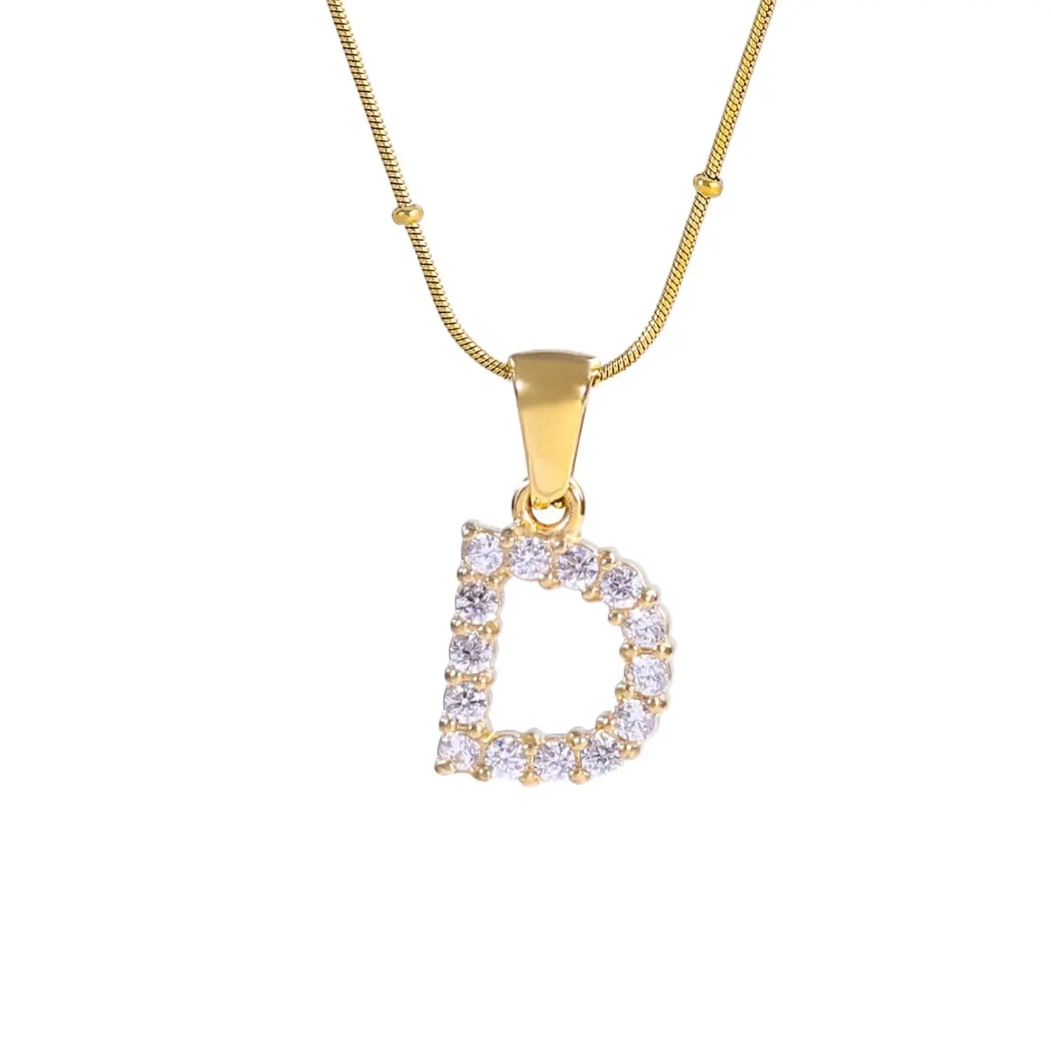 Diamond - Embellished Initial Necklaces ONNEA Jewelry