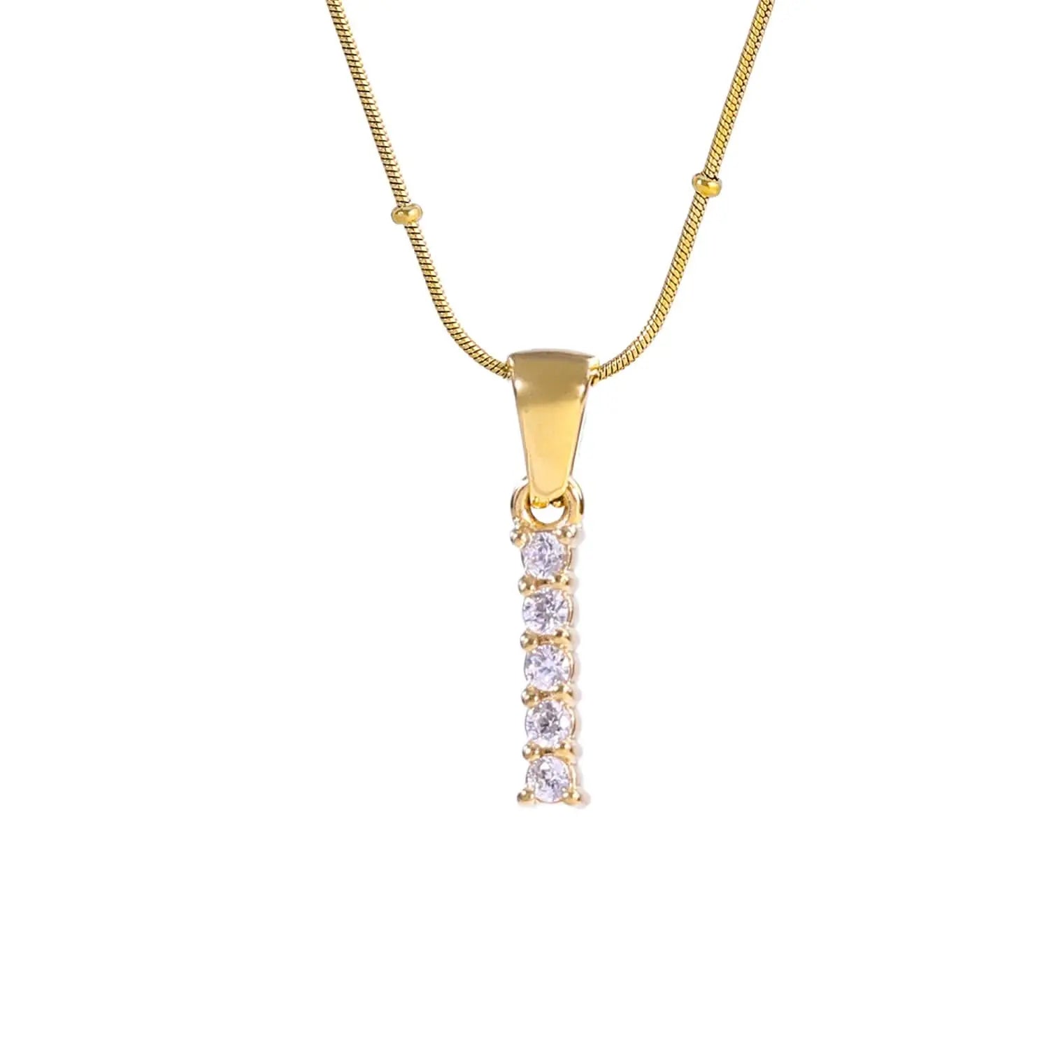 Diamond - Embellished Initial Necklaces ONNEA Jewelry