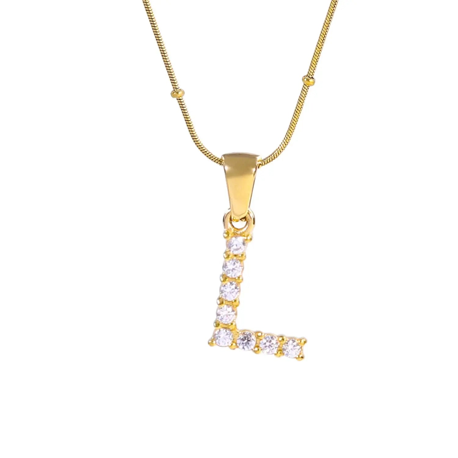 Diamond - Embellished Initial Necklaces ONNEA Jewelry