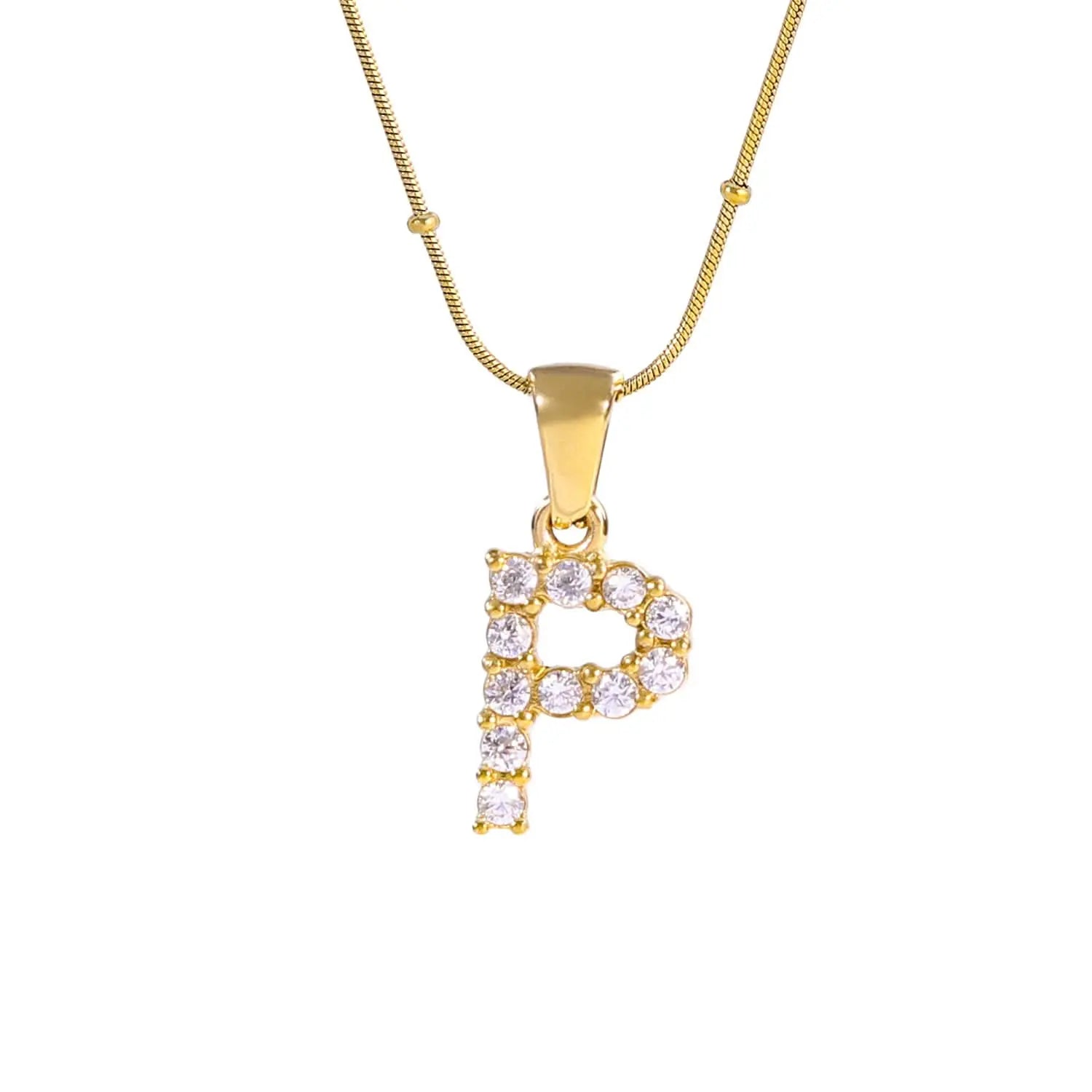 Diamond - Embellished Initial Necklaces ONNEA Jewelry