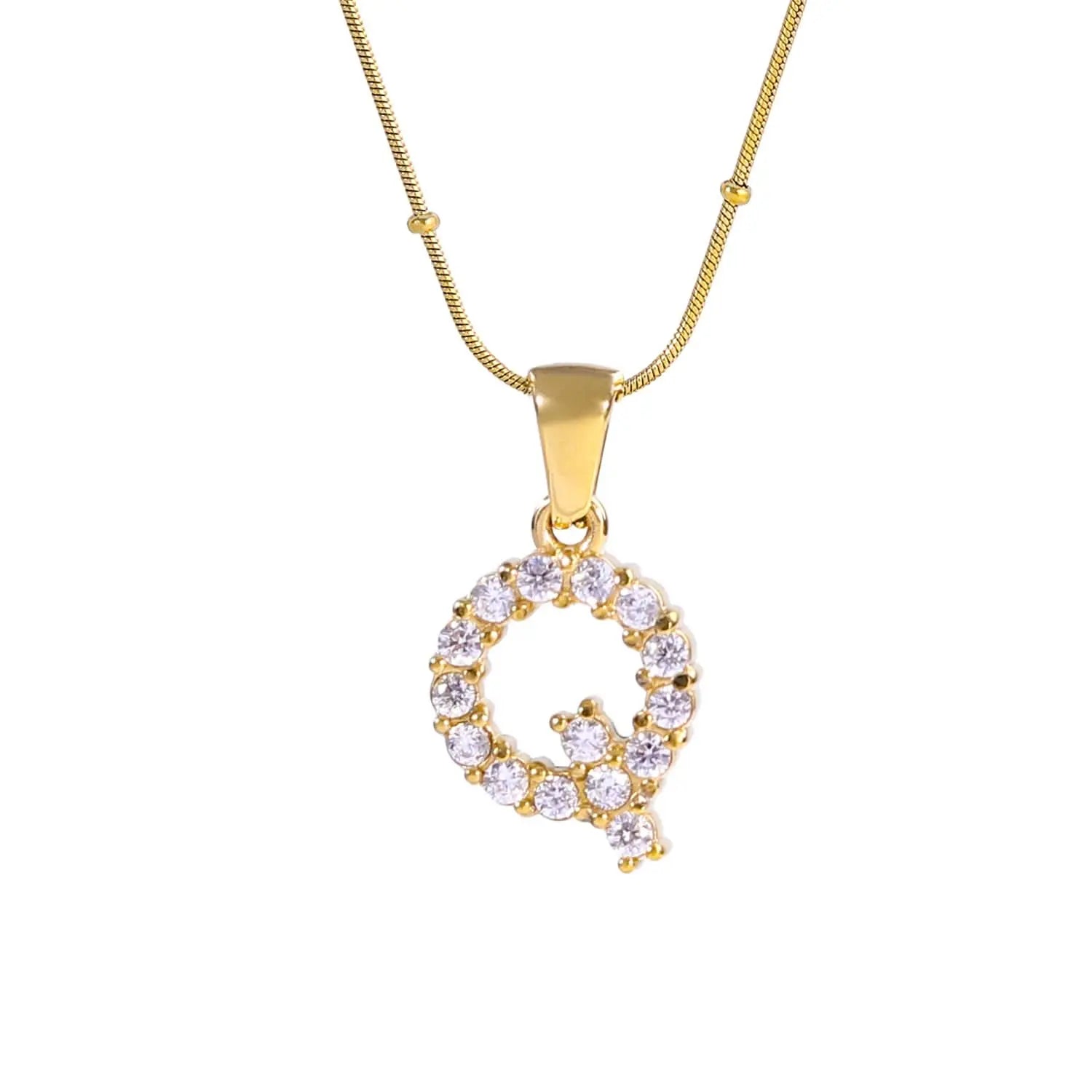 Diamond - Embellished Initial Necklaces ONNEA Jewelry