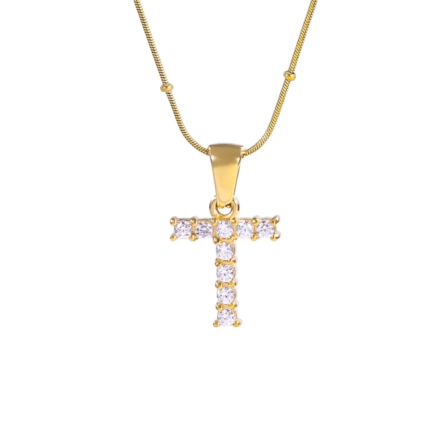 Diamond - Embellished Initial Necklaces ONNEA Jewelry