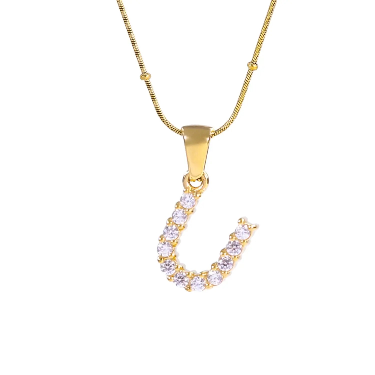 Diamond - Embellished Initial Necklaces ONNEA Jewelry