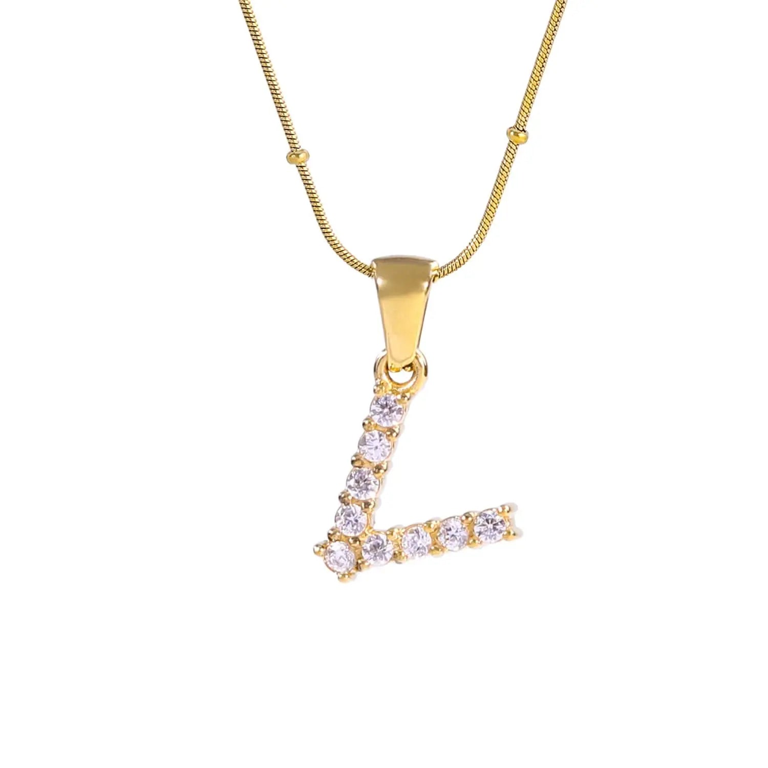 Diamond - Embellished Initial Necklaces ONNEA Jewelry