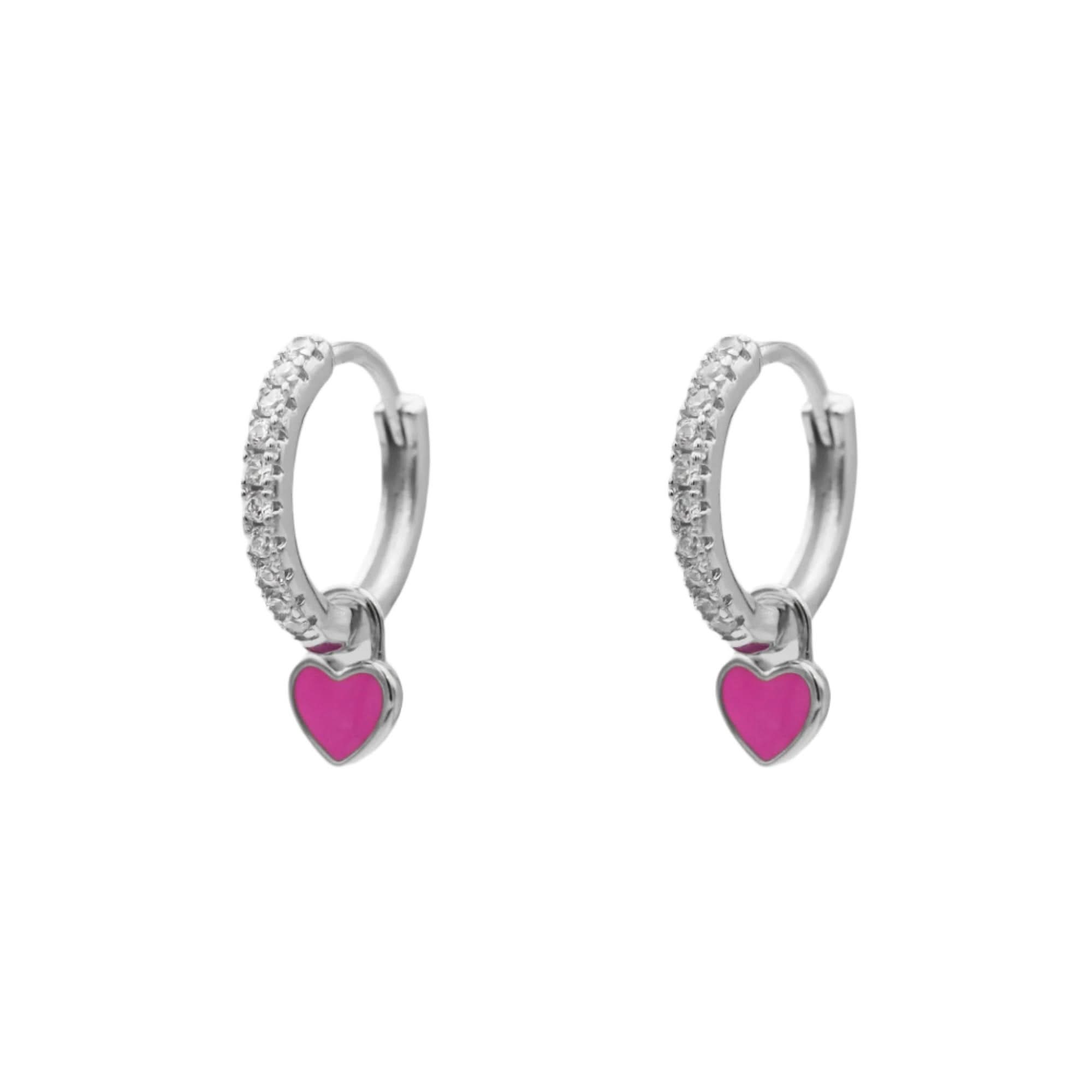 Gabby Heart Huggies – ONNEA Jewelry