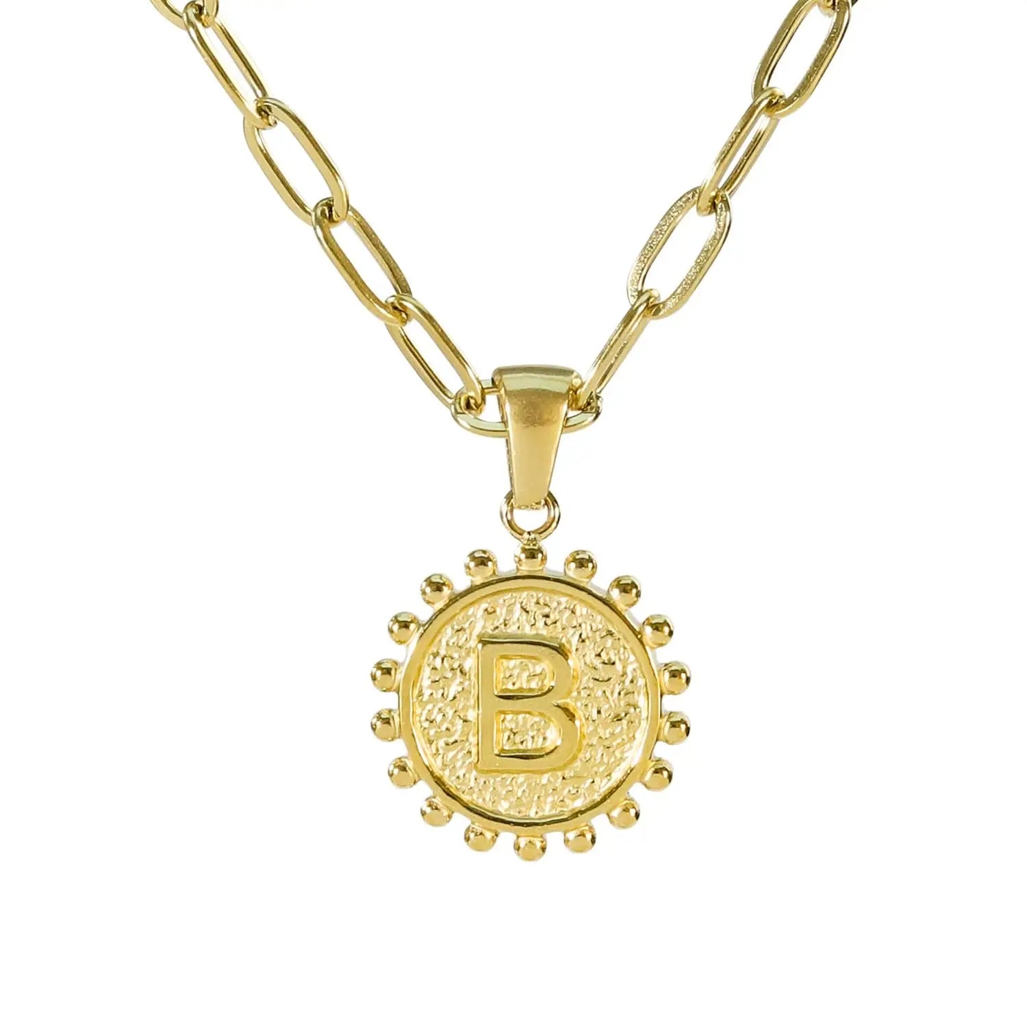 Golden Letter Necklaces with Ornate Pendants: Bold and Stylish ONNEA Jewelry