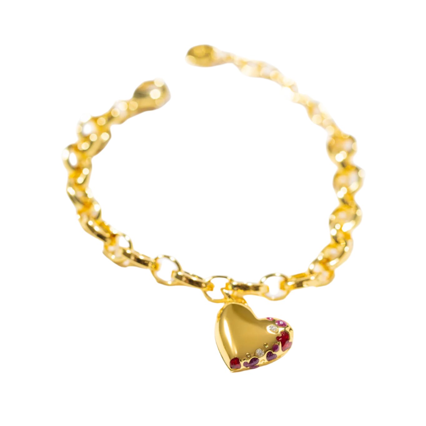 Jeweled Heart Bracelet