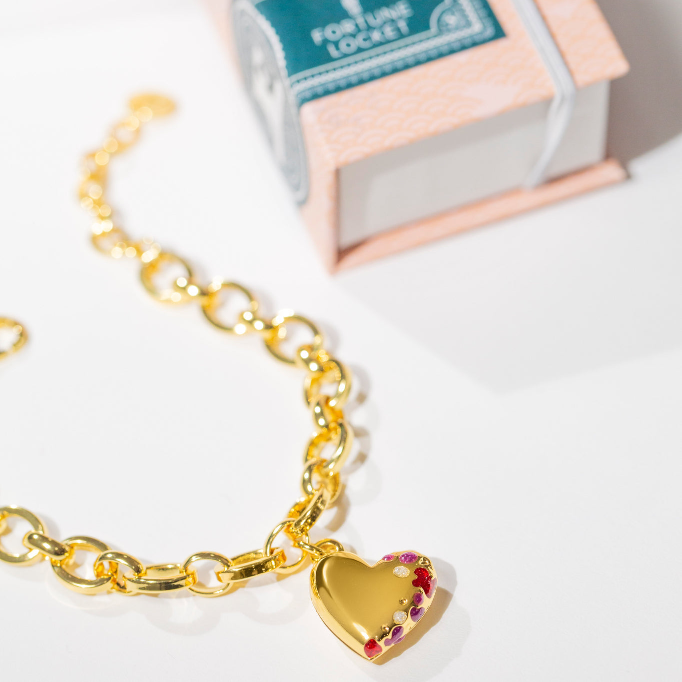 Jeweled Heart Bracelet