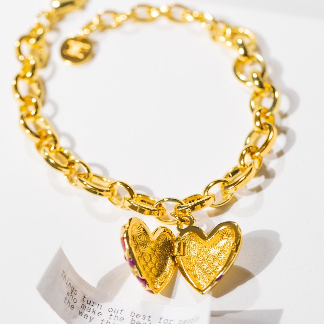 Jeweled Heart Bracelet