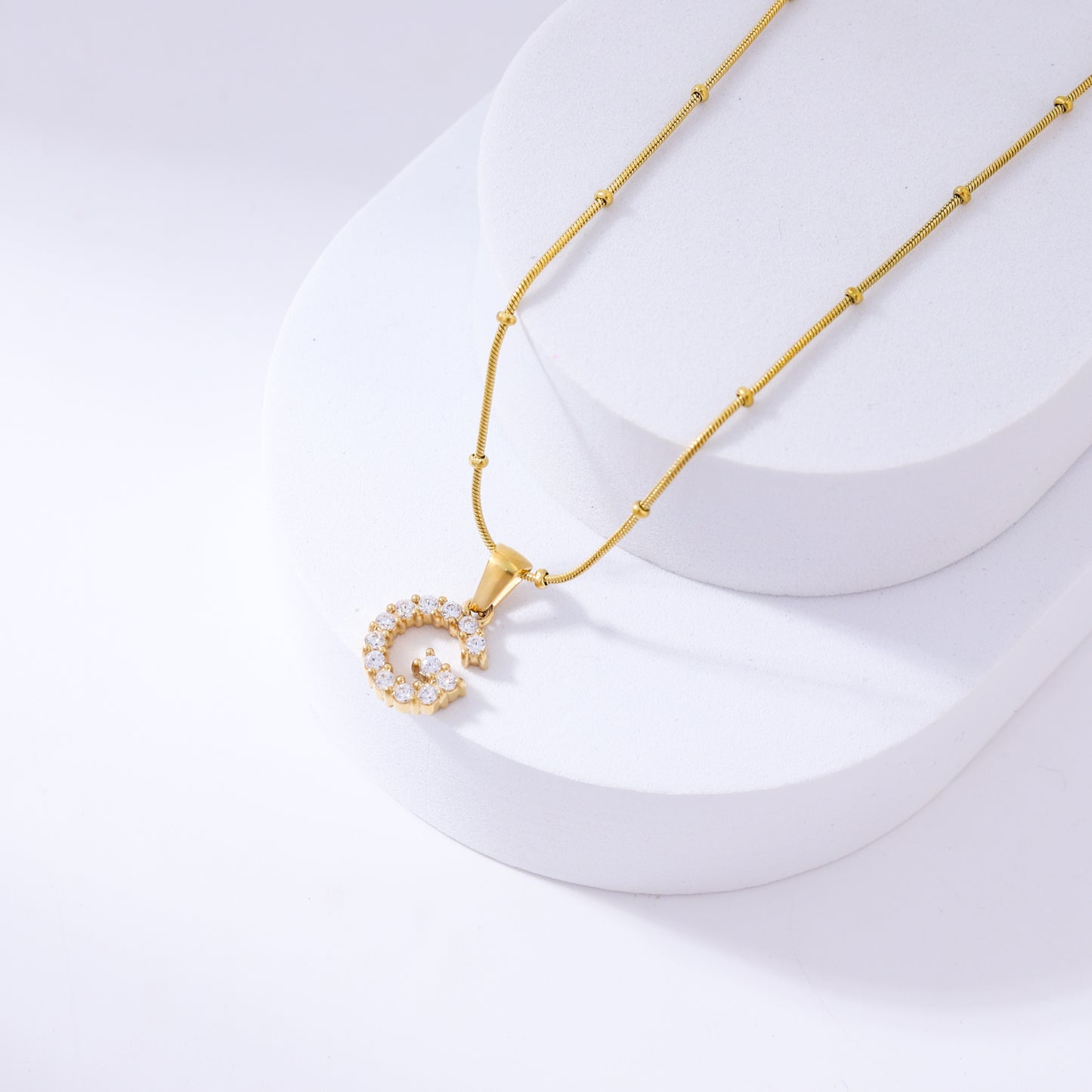 Diamond - Embellished Initial Necklaces