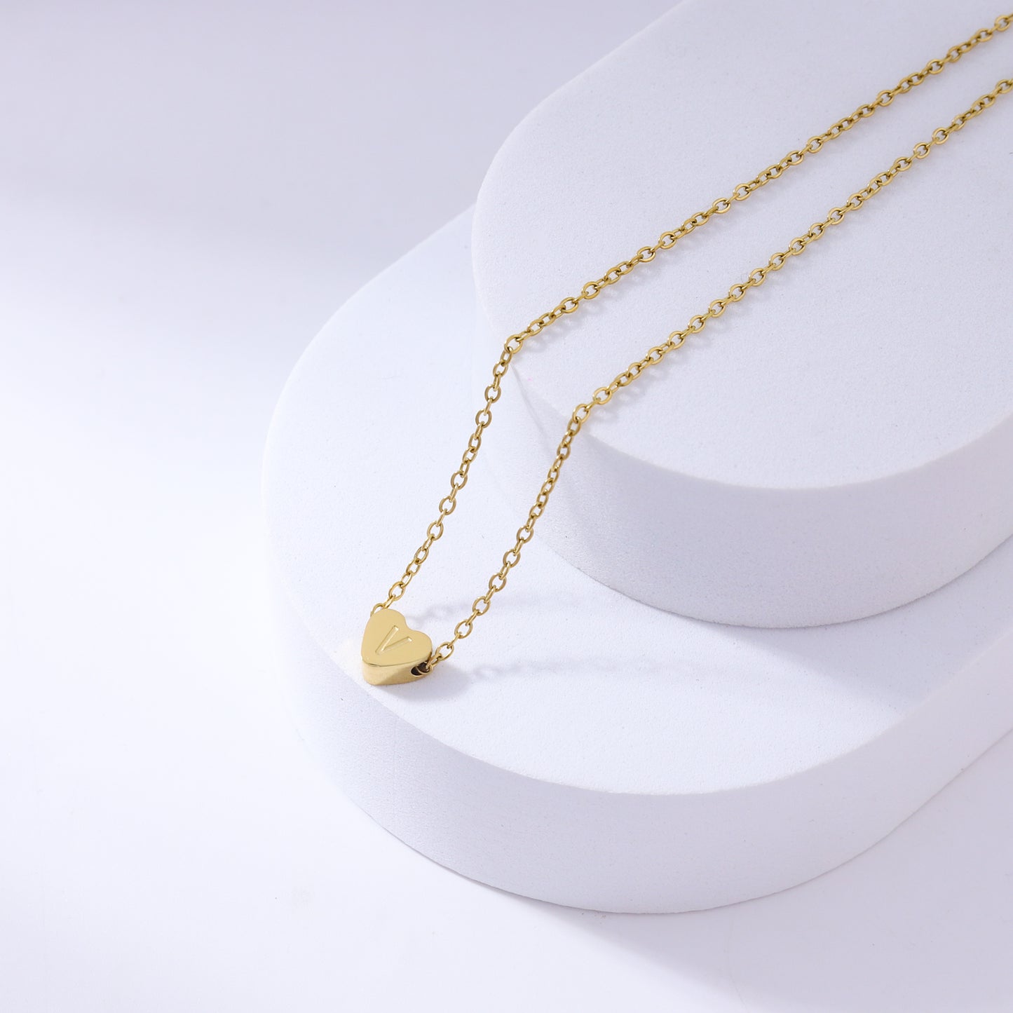 Heart - Shaped Initial Necklaces